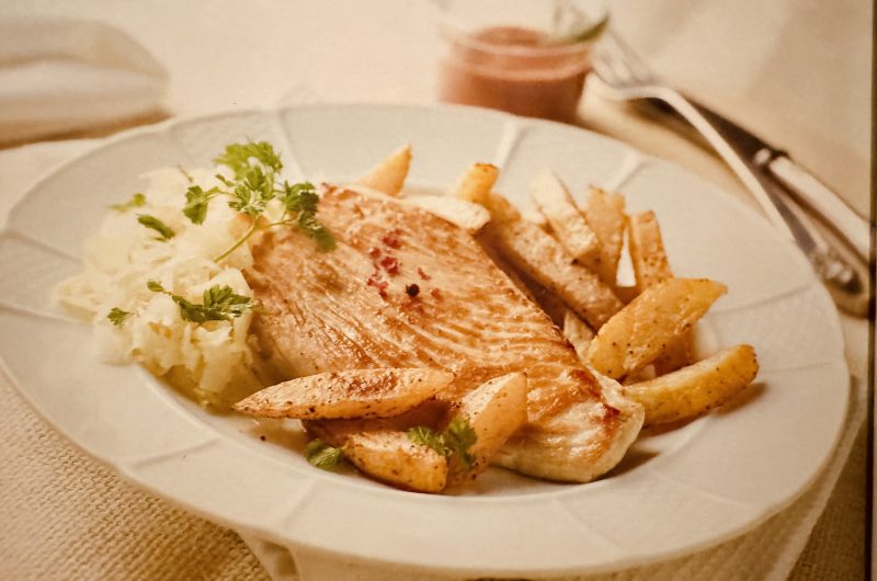 Putenschnitzel mit Kohlrabipommes
